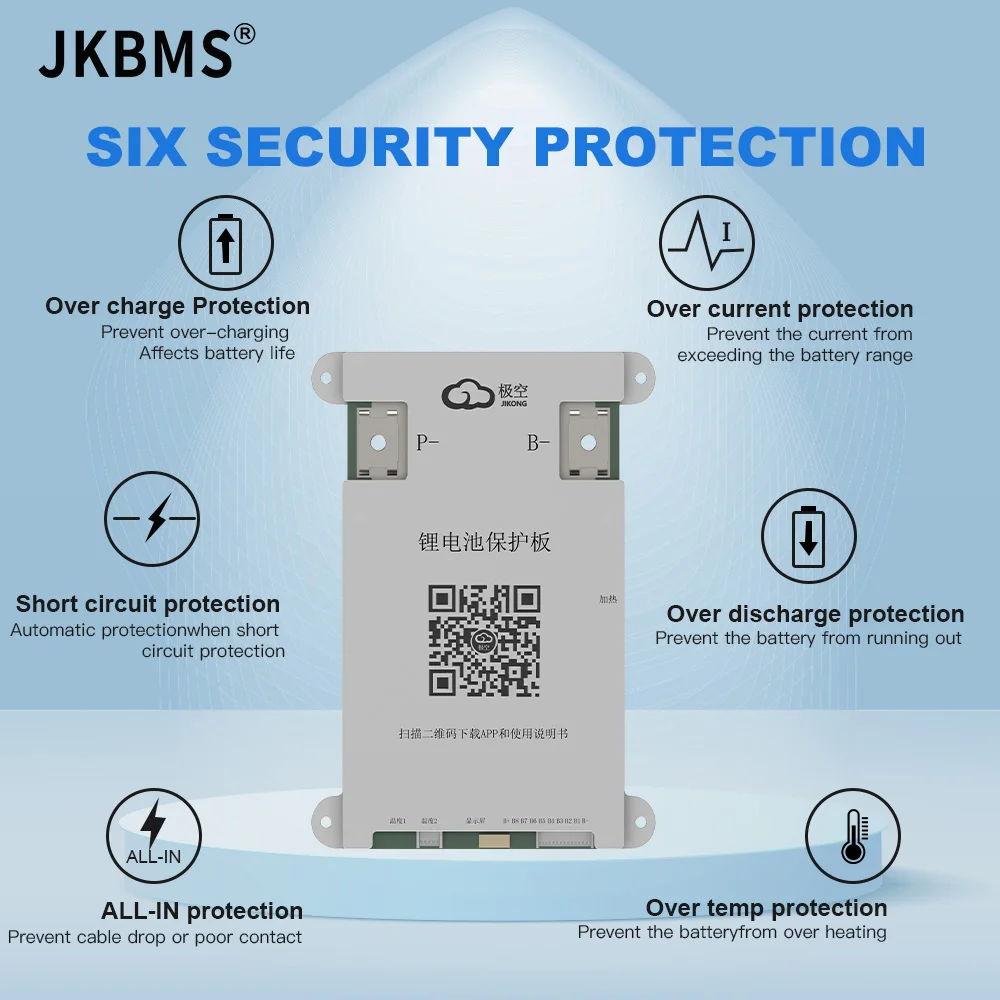 JIKONG Jk Bms 4S 8S 12S 14S 16S 17S 20S 24S Active Balance 1A 2A Smart Bms 100A 150A 200A 300A Lifepo4 Li-Ion Lto Battery RS485