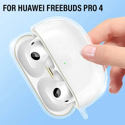 Funda transparente para auriculares Huawei FreeBuds Pro 4, funda transparente de silicona suave para auriculares, protección completa para FreeBuds Pro4