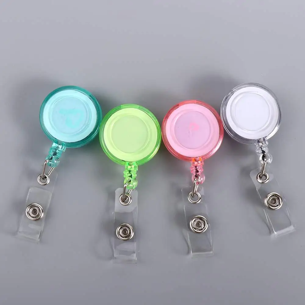 Students Card Chest Card Work Card Clips ID Card Clips Badge Holder Retractable Badge Reel Badge Reel Clip ID Card Holder
