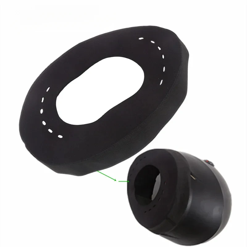 1PC Motorcycle Helmet Skirt Wrap-Around Helmet Bib Wind & Rain Bib Helmet Warm Bib Detachable Noise Blocker Short Type