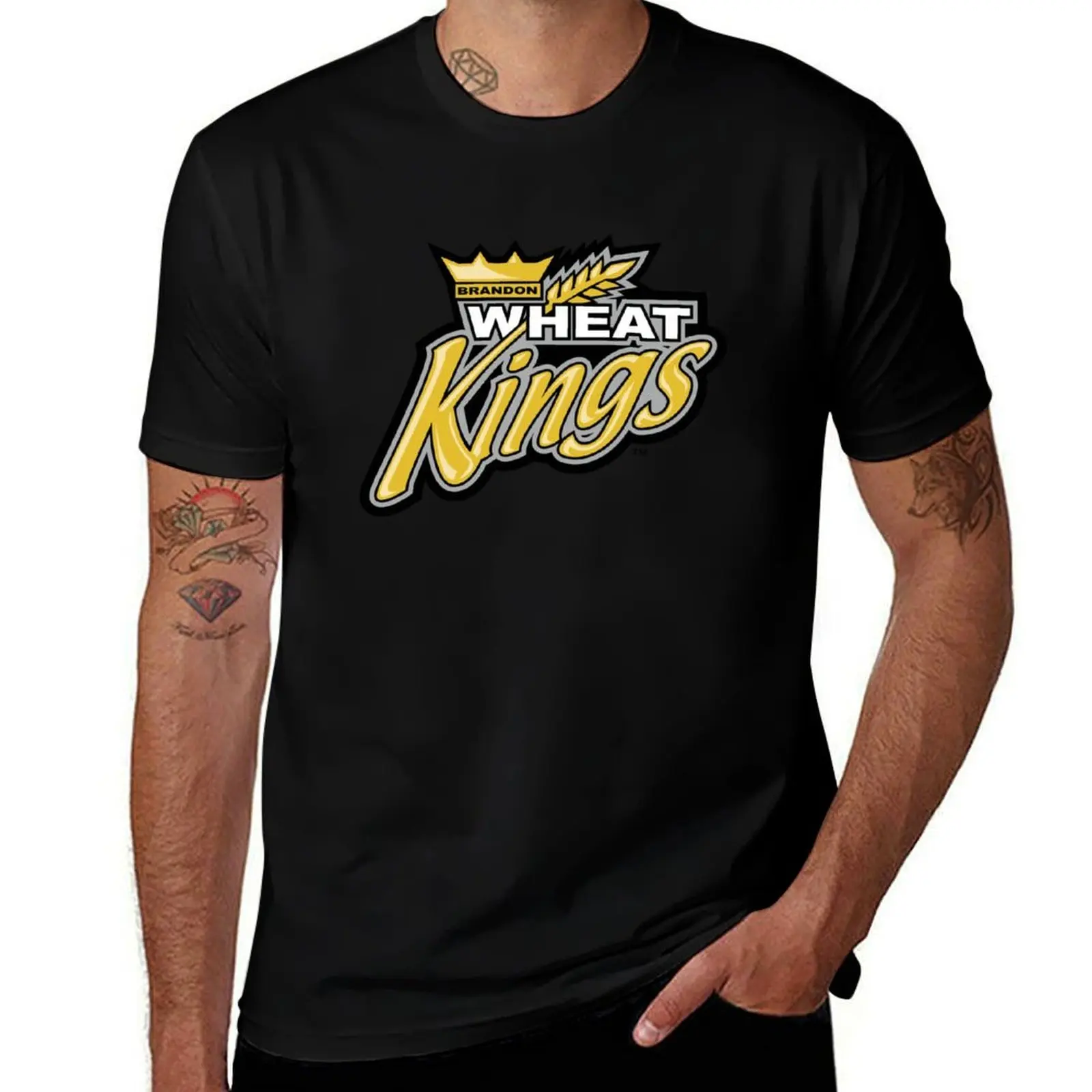 

Brandon Wheat Kings Hockey T-Shirt man t shirt cotton t shirt for man T-Shirt