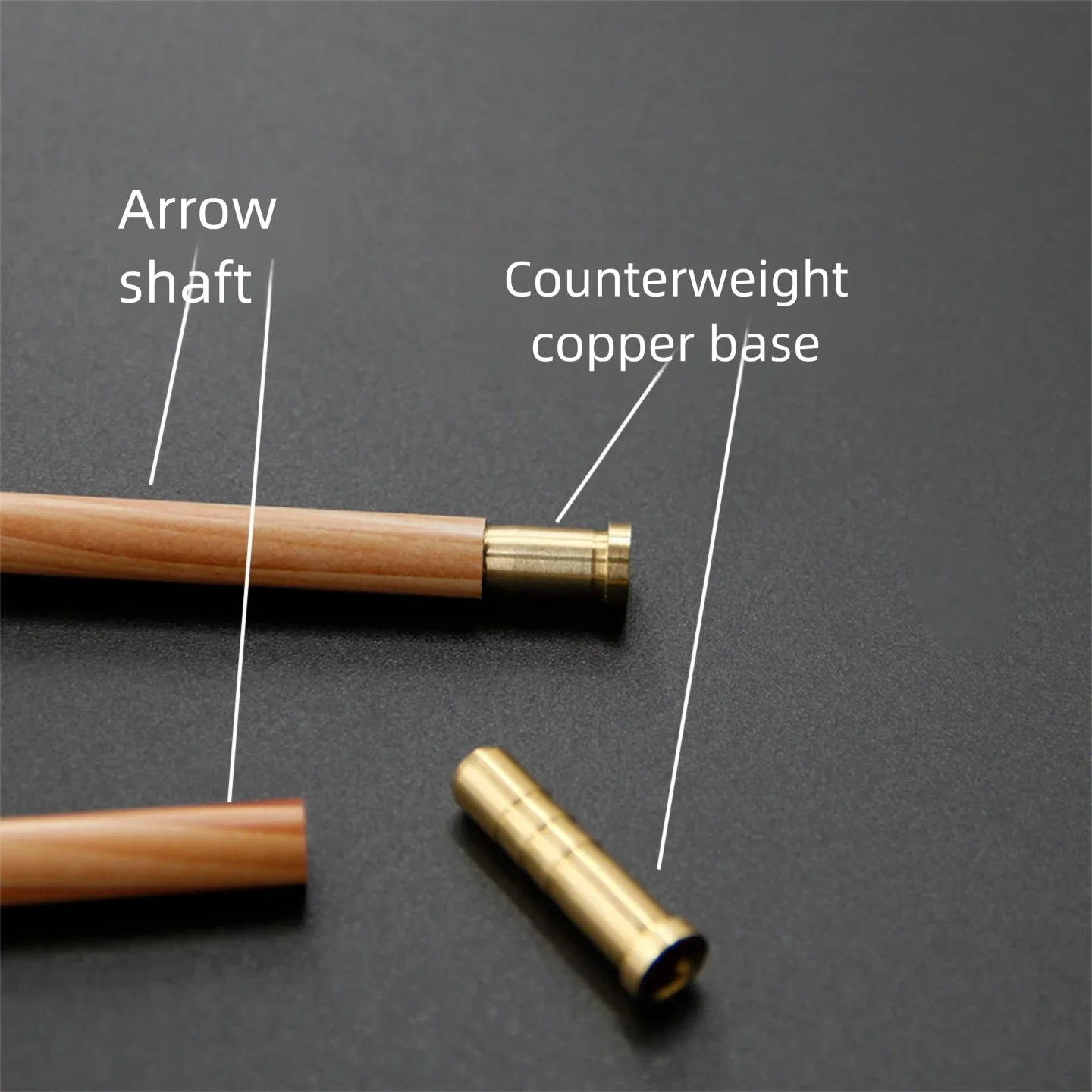 12pcs Archery Insert Copper Brass Base Connector 50/100/200/74Grain For Diameter 6.2mm 7.6mm Arrow Shaft Hunting Accessor