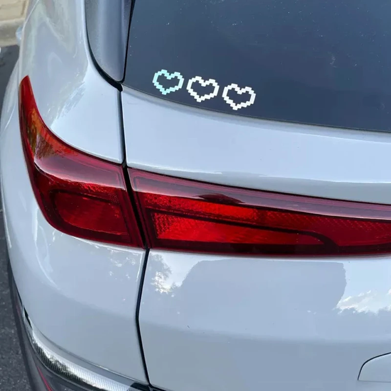 6cm Love Heart Shape Car Bumper Stickers Personalized Automobile Decor Window Vinyl Decals