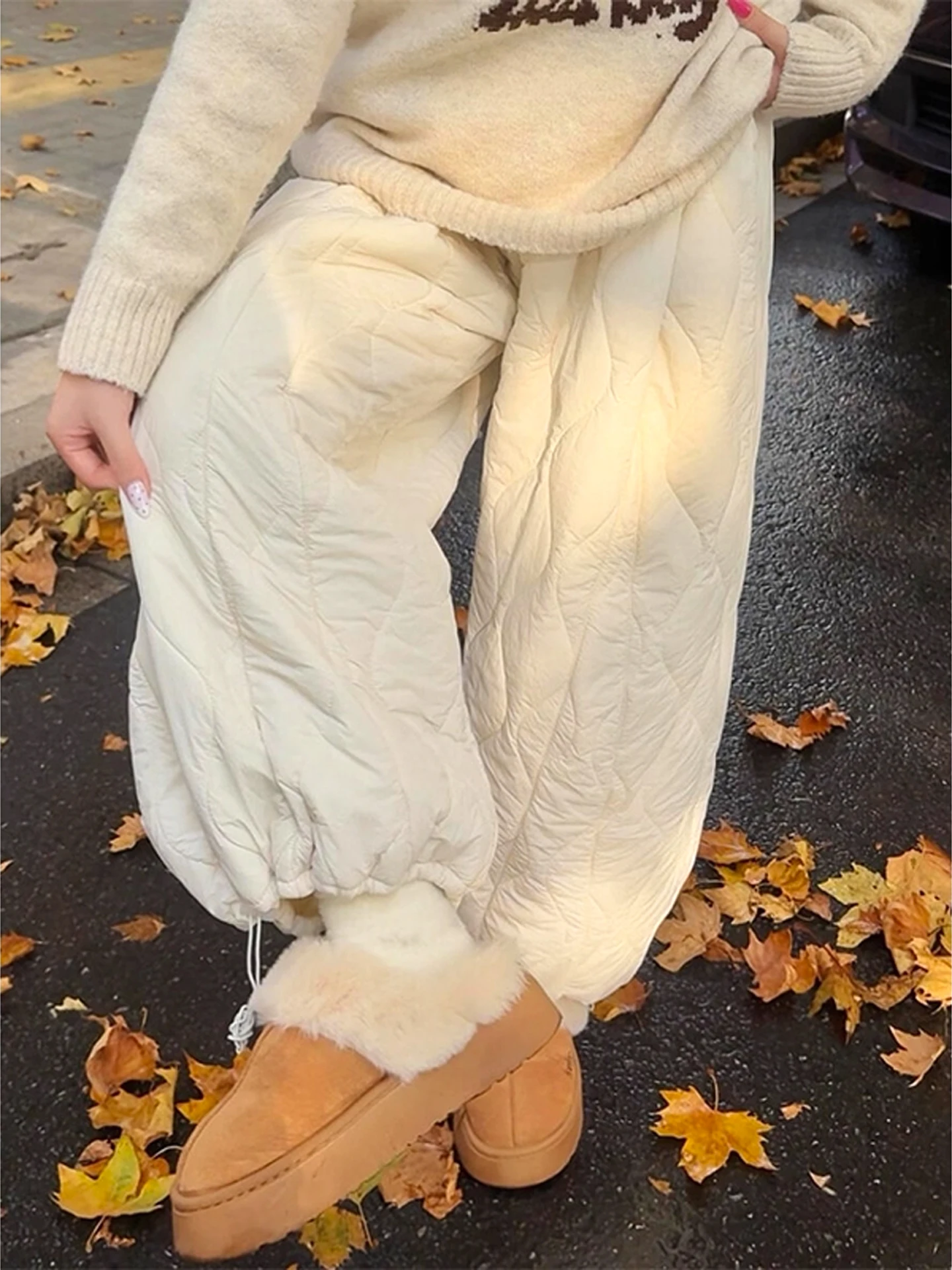 

Брюки Harbin Mohe Winter Thiened Fce с утеплением, молодежные повседневные хлопковые брюки для катания на лыжах и холодной погоды, молодежный стиль, свободный крой