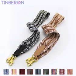 TINBERON Women Bag Strap For Crossbody Canvas Replace Wide Shoulder Strap Luxury Designer Strap Adjustable Bag Strap Accessories