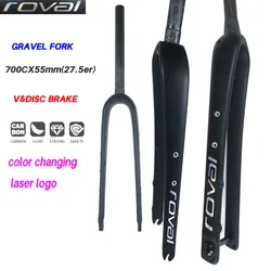 ROVAL carbon fork Gravel Fork Cyclocross Carbon Road Bicycle Front Fork 700C*55C 1-1/8