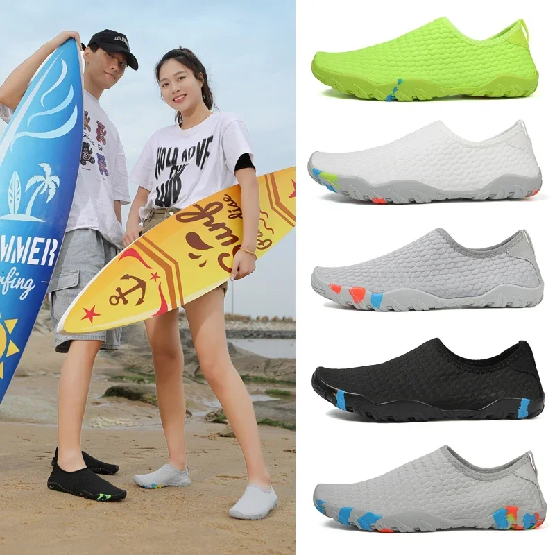 Mens Water Shoes Lightweight Aqua Sport Walking Shoes Womens Quick Drying Durable Adult Beach Pool Slippers Sneakers