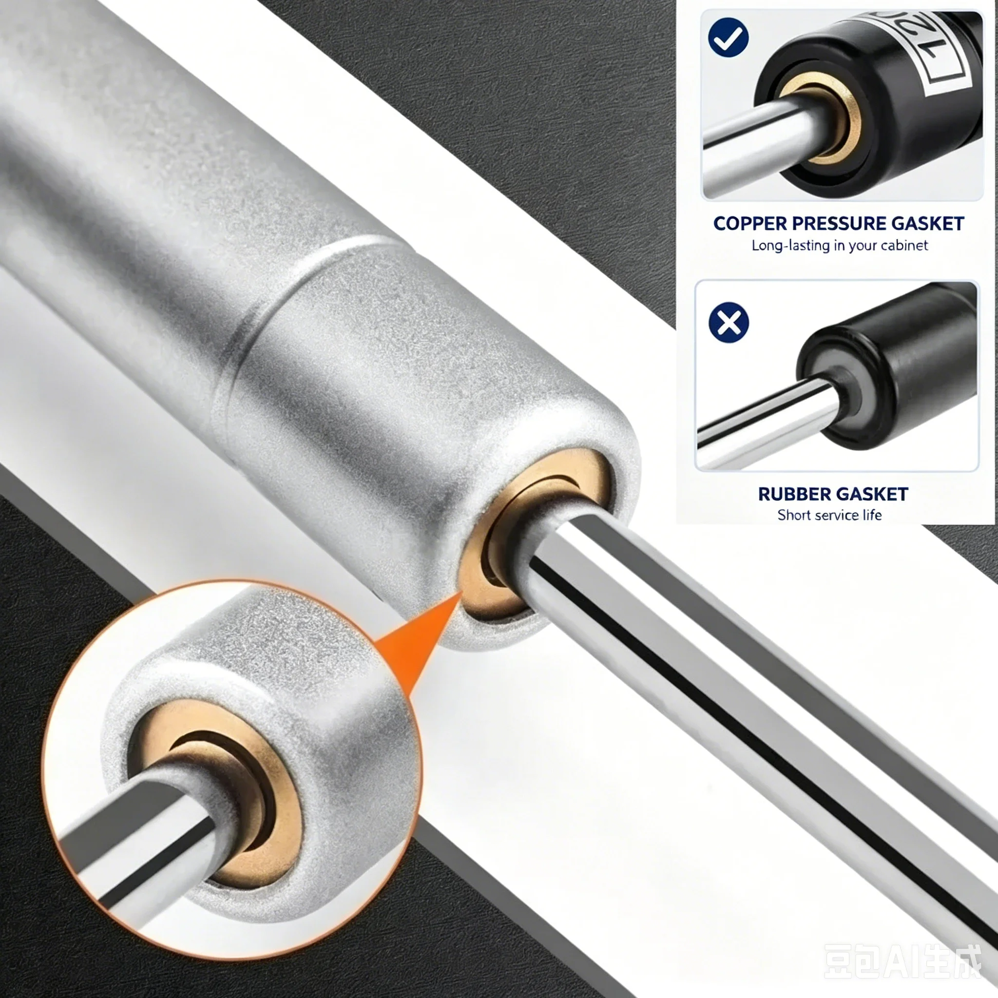 Hydraulic Gas Strut Soft Close Pneumatic Support Rod For Cabinet Flip Up Door Tatami Telescopic Buffer Gas Lift Furniture Hardwa