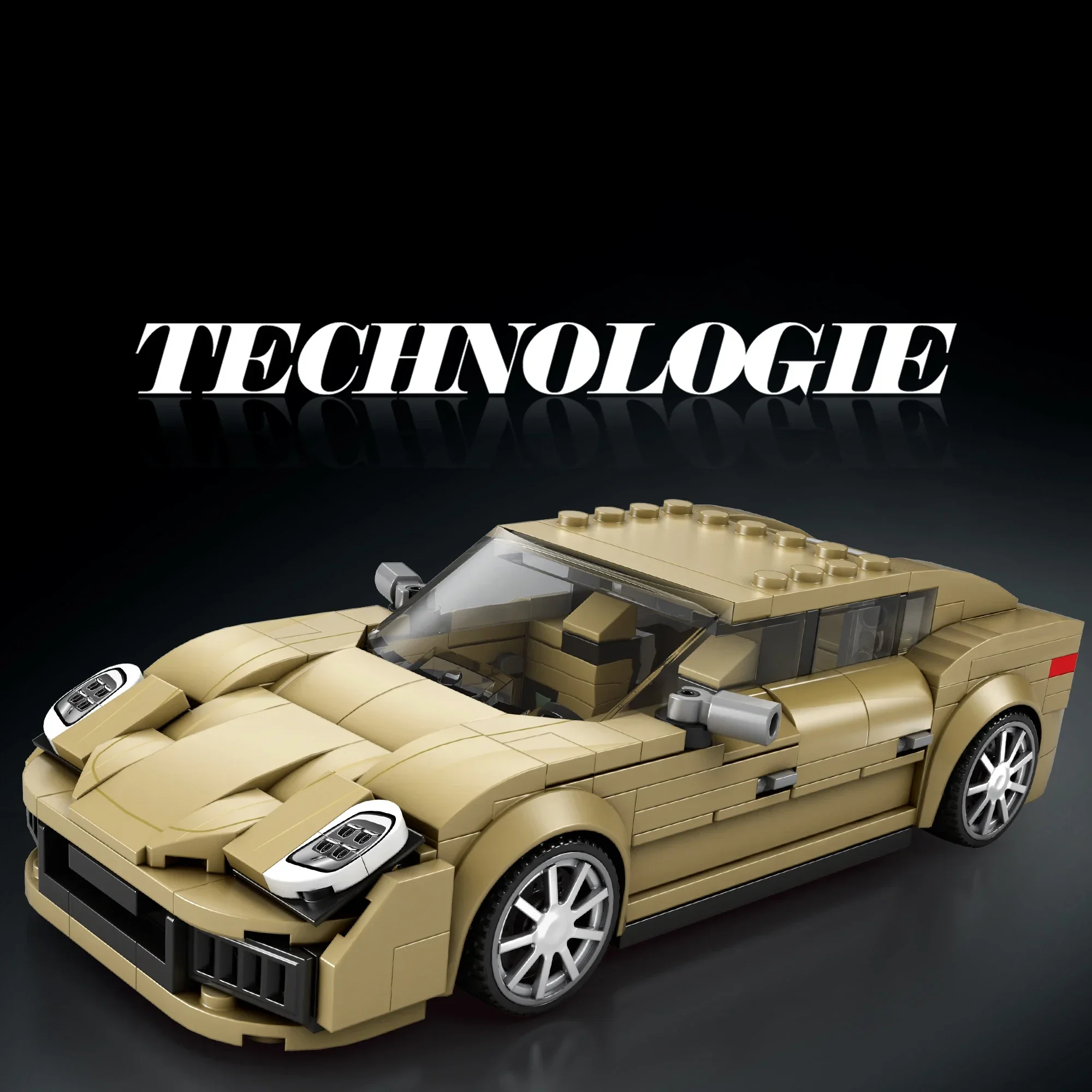 324PCS Luxury Coupe Building Blocks Classic Speed Car Model Technology Bricks Desktop Decoration Kids DIY Toys Birthday Gift