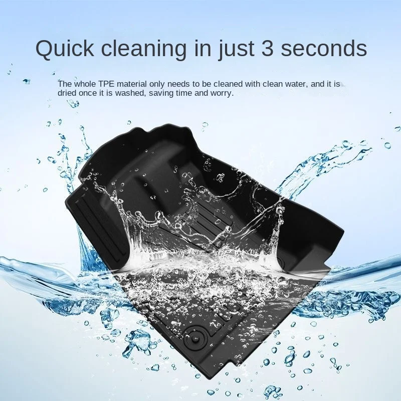 For Luxury Custom 3D TPE Waterproof Anti-Slip Car Interior Floor Mats Sports Style Full Set 3.5mm Thick for Audi Q7