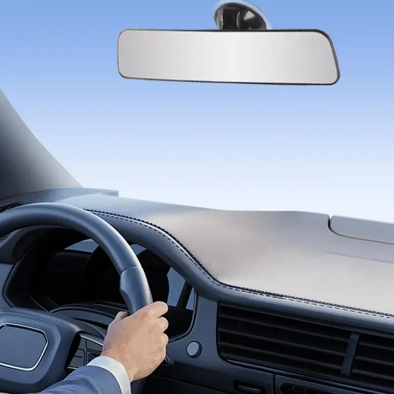 Rear View Mirror Suction Cup Adjustable Curved Car Interior Rear View Mirror Wide Angle Car Seat Child Safety Mirror Car