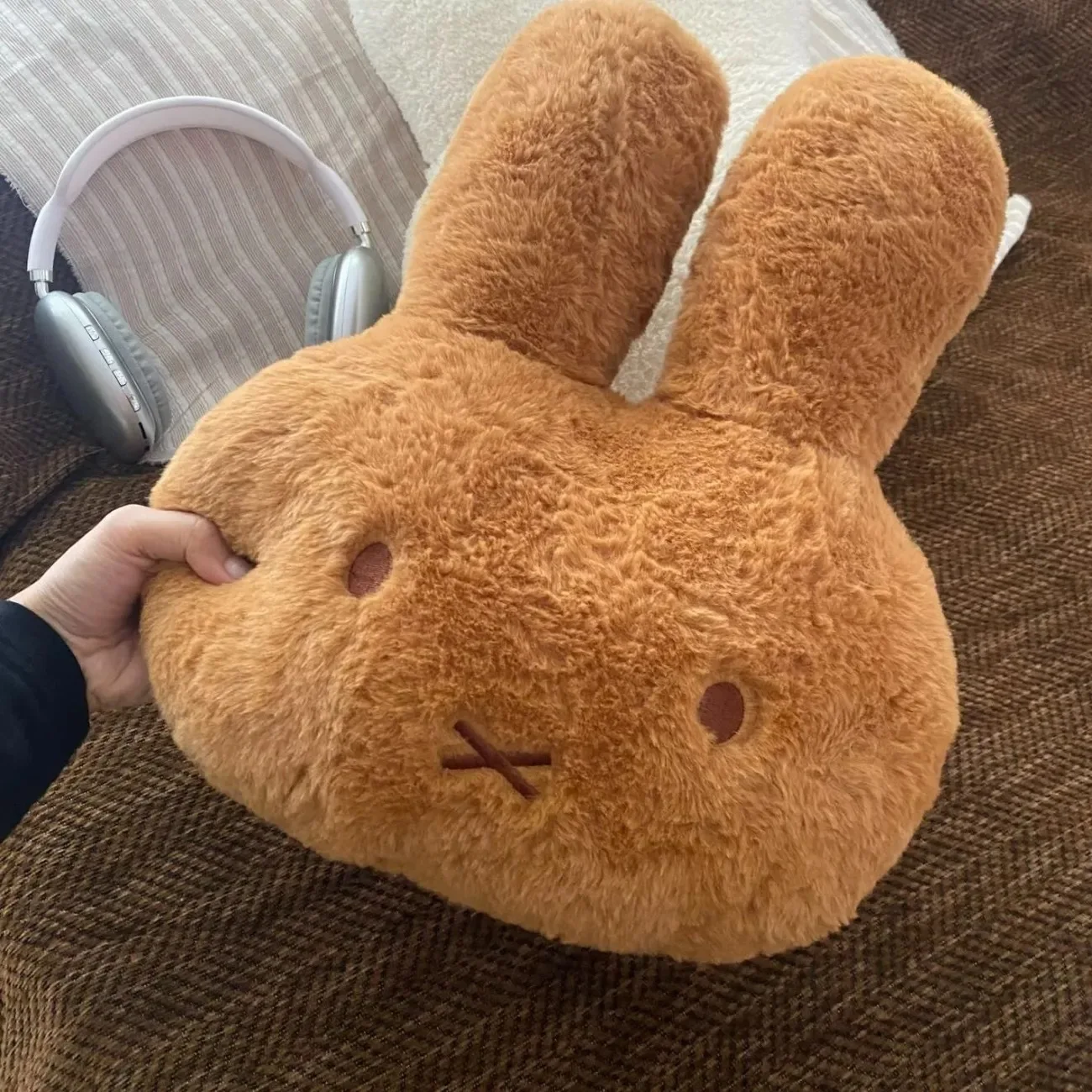 

Новая плюшевая подушка-игрушка Миффи 30 см: милая, мягкая и удобная, из плюшевого материала, для дивана, в подарок