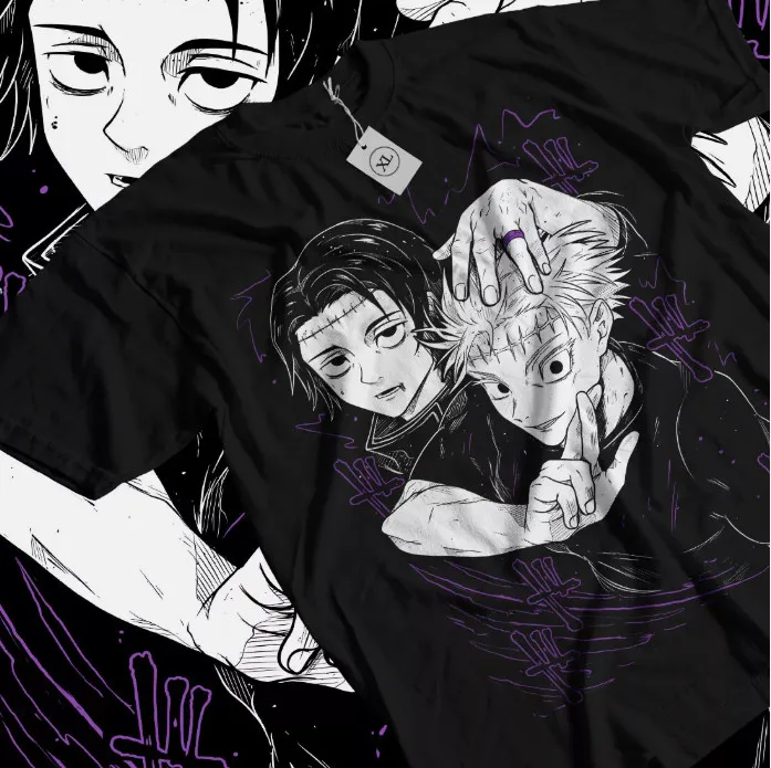 

Футболка Gojo Yuta Jujutsu Kaisen Satoru Gojo Girl Horror аниме рубашка все размеры женская одежда манга