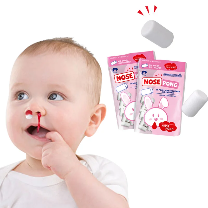 

Column 50pcs Baby Nose Clean Cotton Infant Baby Care Nose Cleaner Stop Nosebleeds Nasal Discharge Children Care Accessories