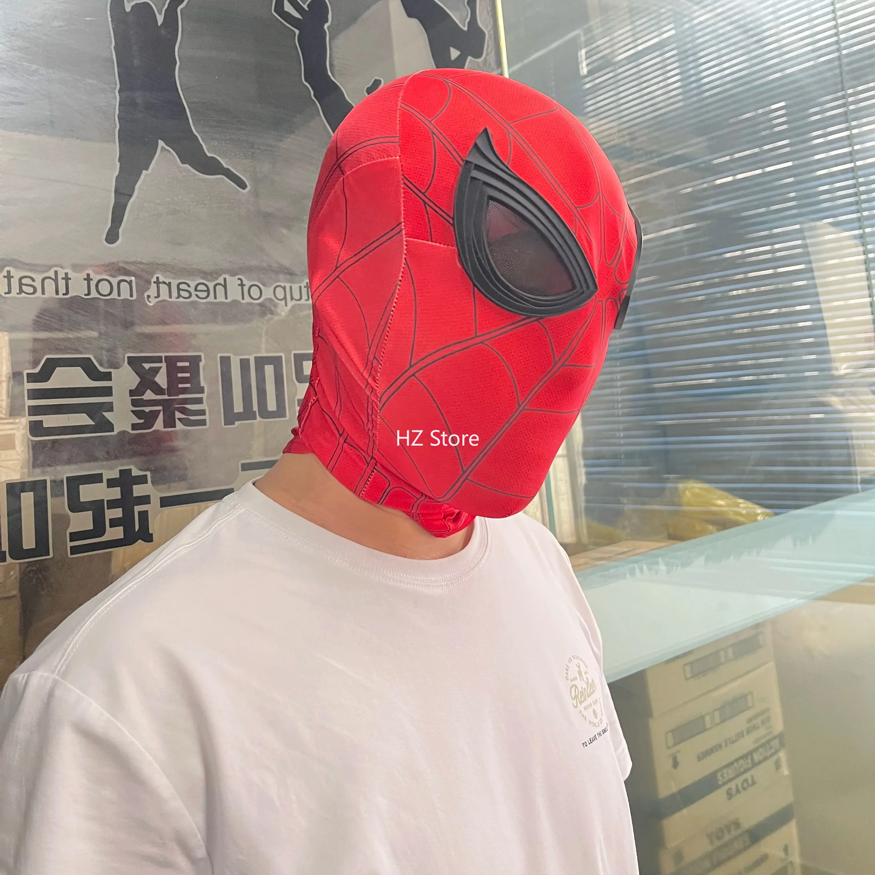 Marvel Halloween Mask Superhero Spiderman Mask with Black Eyes Cosplay Costumes Masks Spider-Man：Far From Home