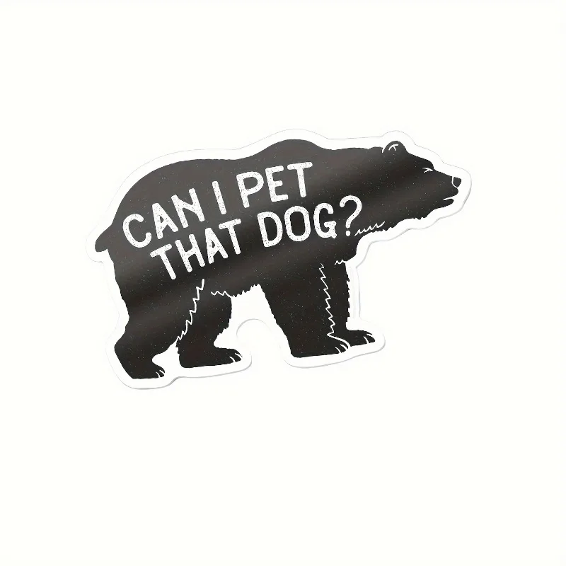 

Funny Black Bear Dada Slogan Motorbike Stickers Anti-UV PVC Decals For Scooter Motorcycle Body Custom Styling Accessories