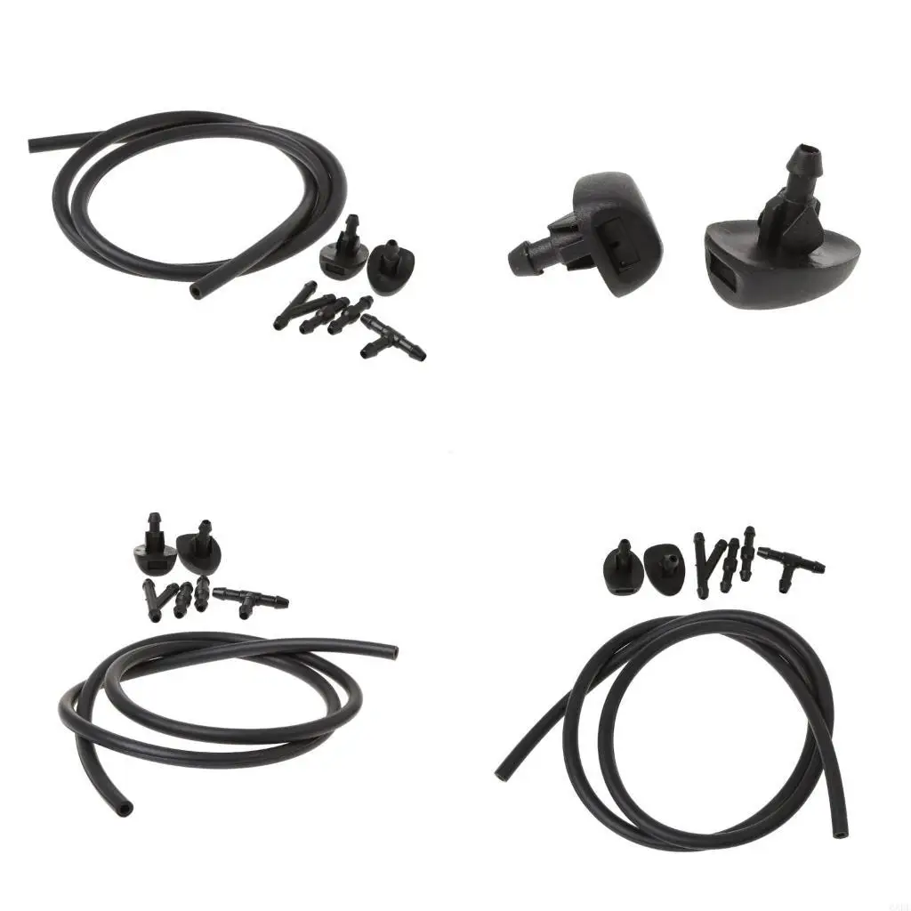 6XDF Windscreen Water Wiper Nozzle Washer Jet Hose Pipe Connectors for