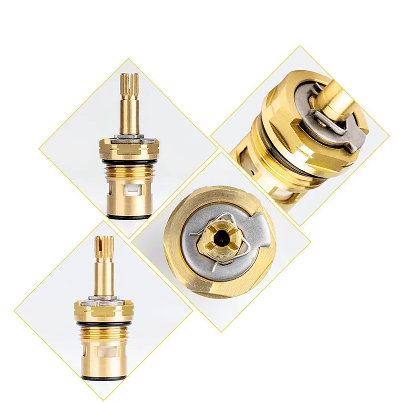 

ABVJ-2X 994053-0070A Сменный картридж клапана для кухонного смесителя для ванны, сменный стержень из латуни для горячей и холодной воды 4Z-24H