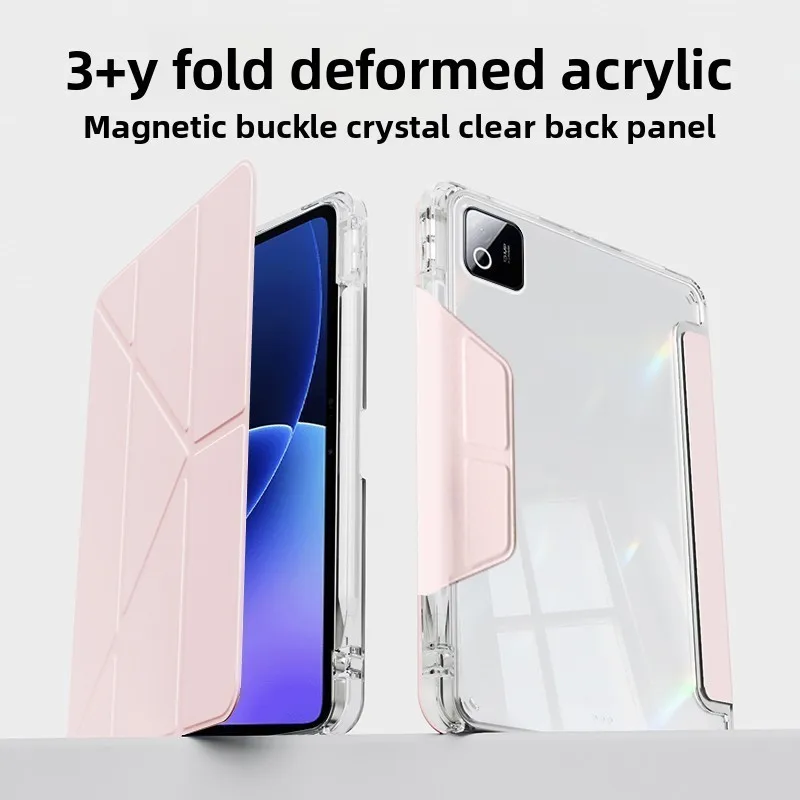 حافظة أكريليك قابلة للطي Y لهاتف هواوي MatePad Air 12 2025 2024 12X 2025 2026 Air 11.5 S SE 11 غطاء حماية مع حامل قلم رصاص #2