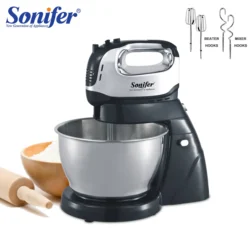 Mikser na stojaku profesjonalny pomoc kuchenna Chef Machine 250W Blender do żywności Cream Whisk ciasto miksery z 3L Bowl Charm Sonifer