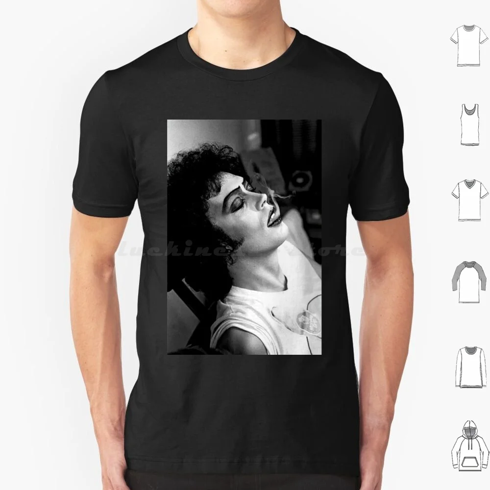 Camiseta de Tim Curry, talla 6XL, de algodón, diseño de película de terror, Frank N Furter, Clue, película de terror