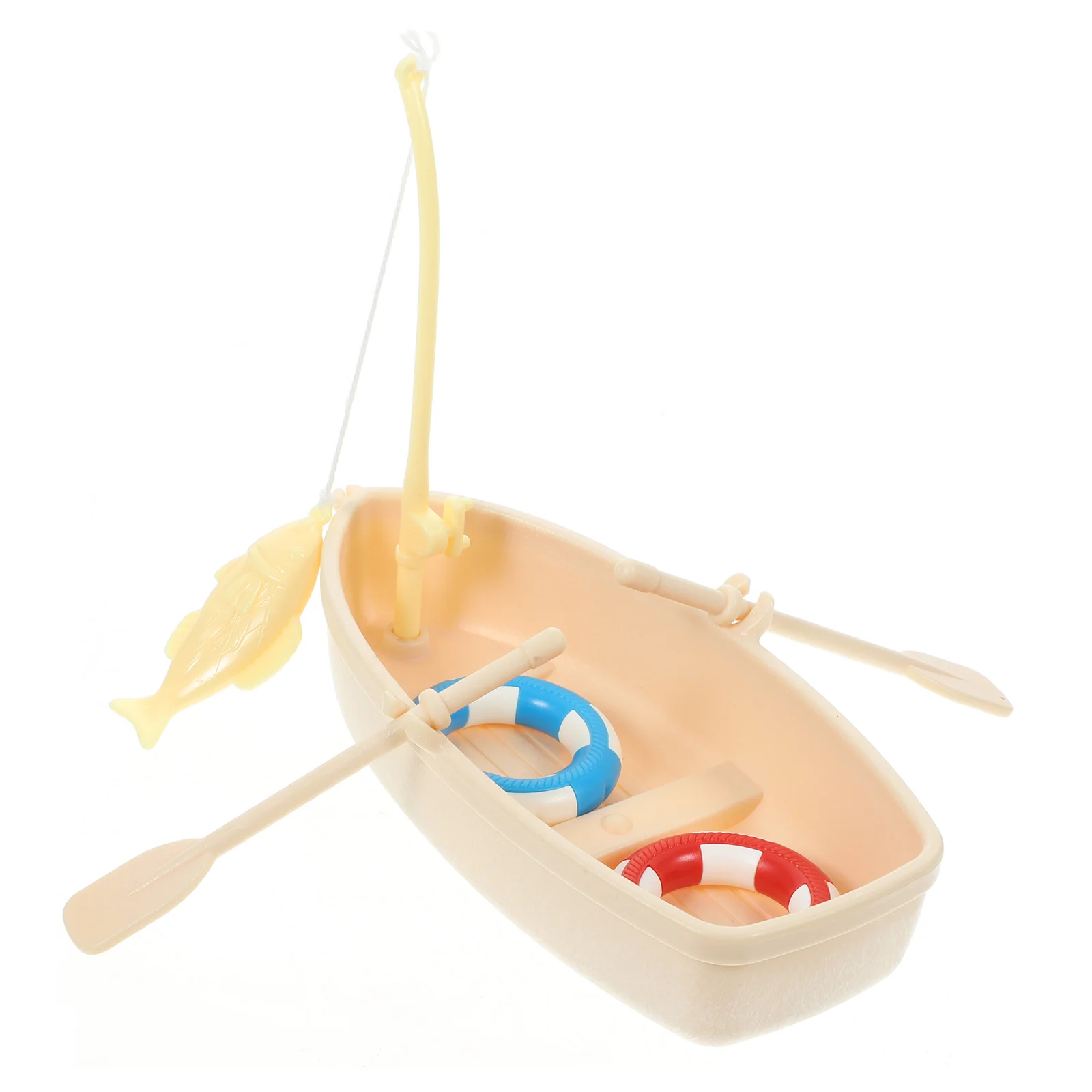 

Aquarium Decoration Floating Toy Boat Rowing Nautical Party Fishing Plastic Model Mini Ship Kits for Adults Canoe