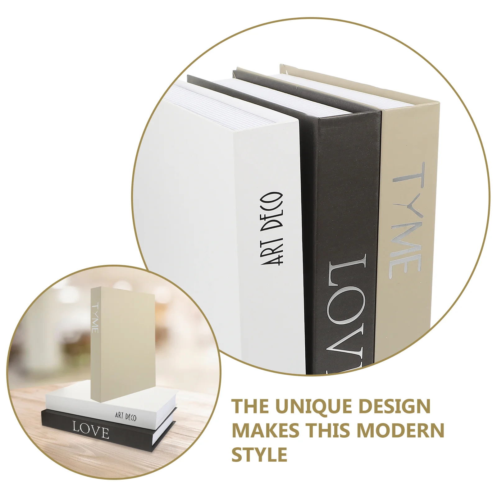 3 Pcs Coffee Table Imitation Book Decoration Office Homesteading Books Paper Jam Desktop