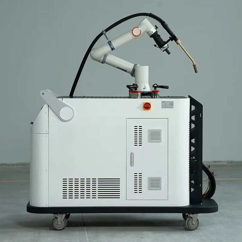 Easy-to-use Mobile Collaborative Automatic Collision Avoidance Robot Welding 6-axis Robotic Arm Mig Welder Cobot Welding Machine
