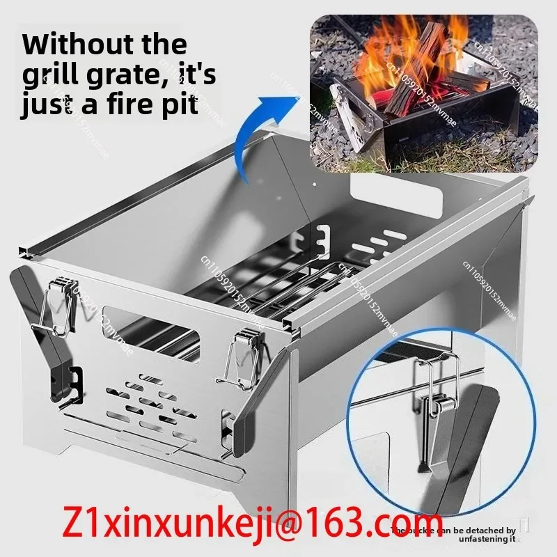 Flip Charcoal Barbecue Grill Household Outdoor Rotating Mesh Grill Electrisch