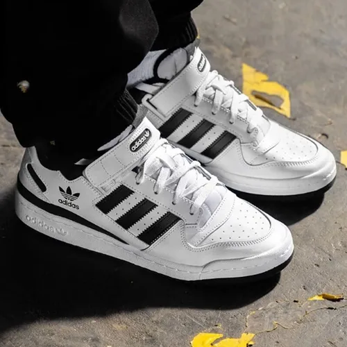 아디다스 오리지널 FORUM LOW 남녀공용 스니커즈, 레트로 남성 신발, 편안한 캐주얼 보드 신발, FY7757 