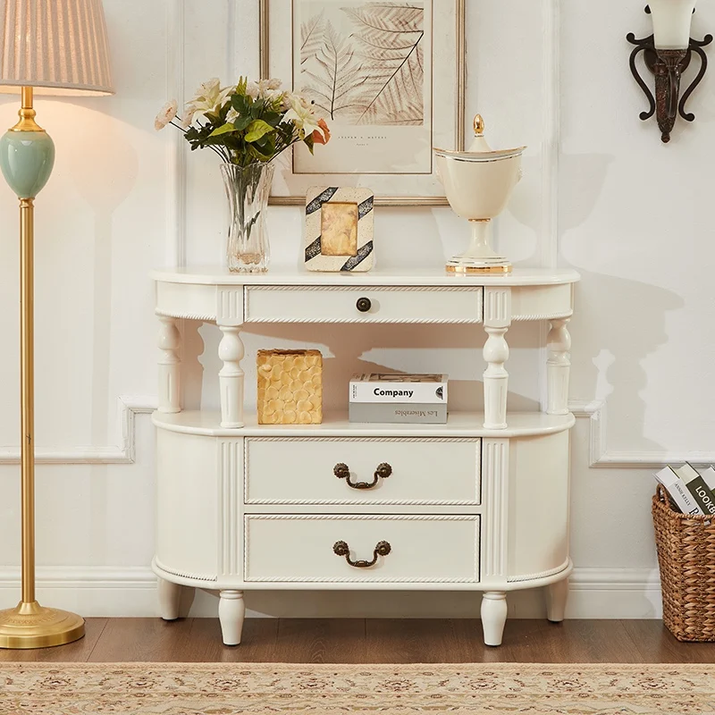 

European Vintage Console Table Ornate Unique Elegant Subtle Console Table Luxury Practical Meuble Salon Furniture Living Room