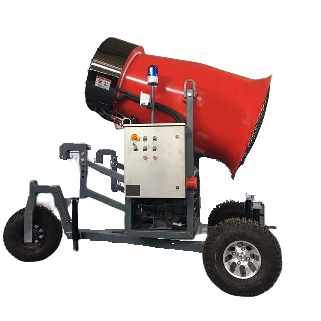 Mobile Snow Making Machine Ski Resort Snow Making Equipment 360 Degree Rotating Snow Spraying Machine