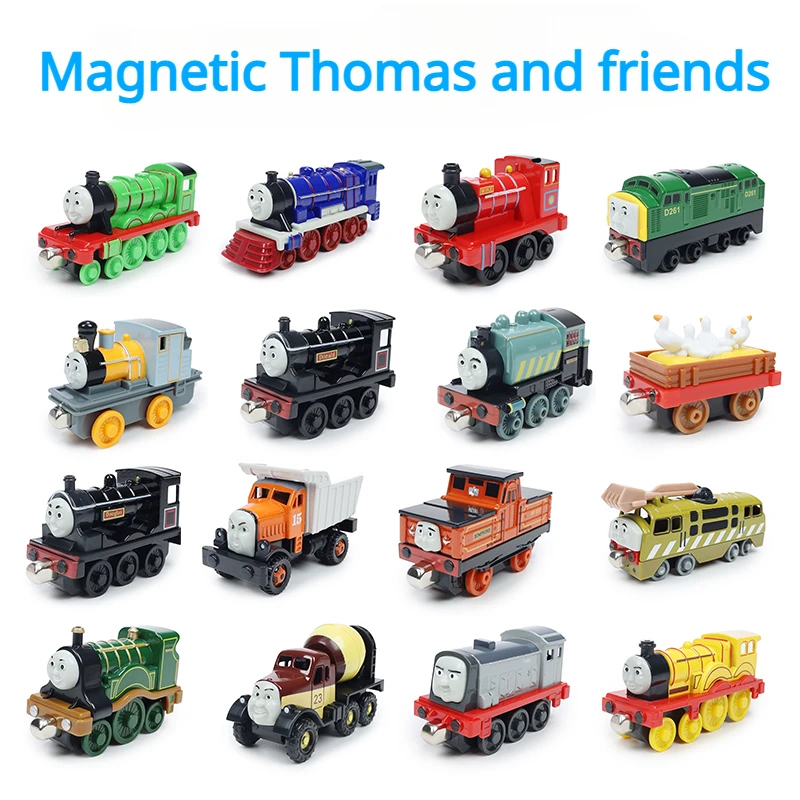 Magnetic Thomas and Friends Train Toys for Boys 1/43 Alloy Railway Gordon Emily Henry Douglas Children Toy for Boy Birthday Gift