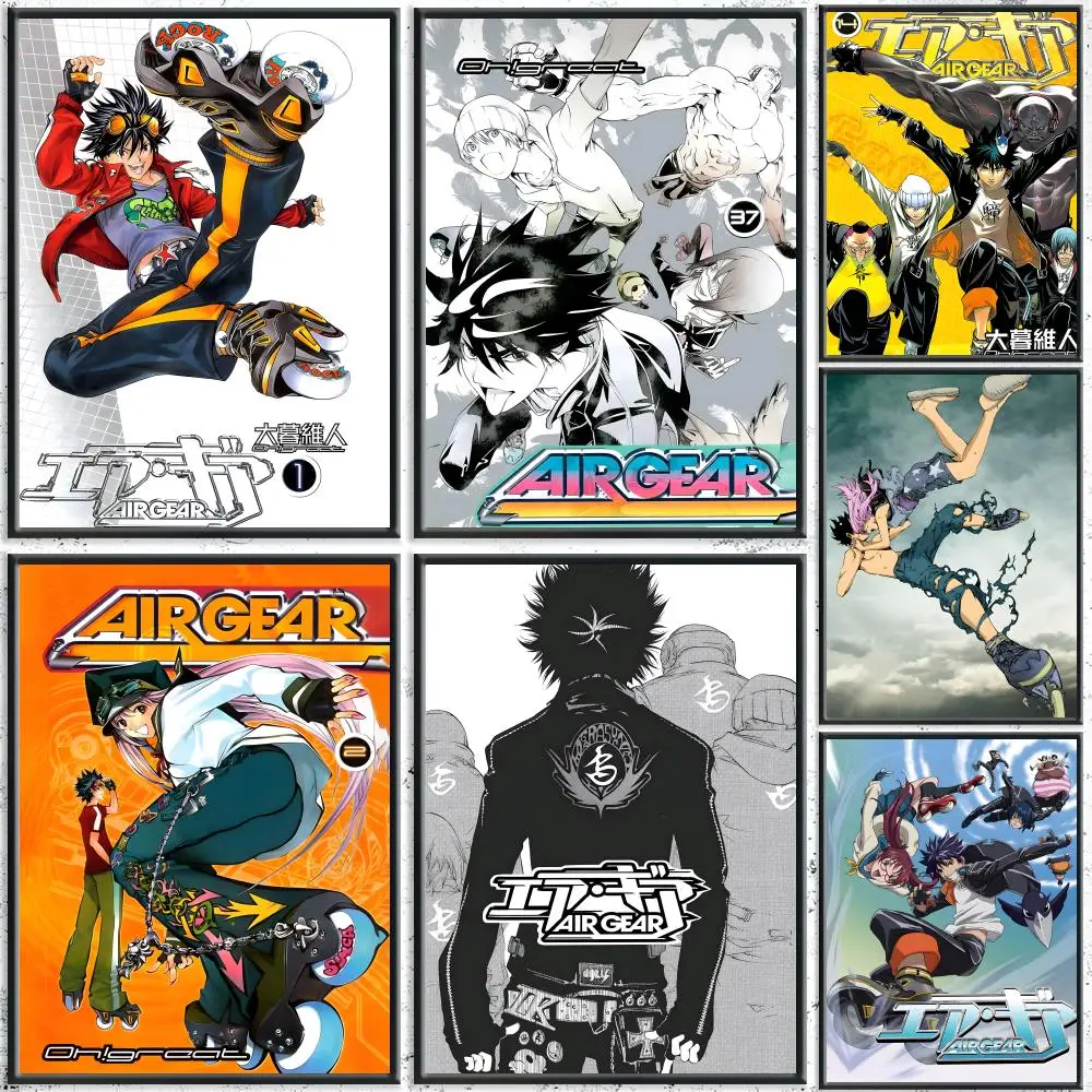 Beliebtes Anime Air Gear Poster HD wasserdichte selbstklebende Wandkunst – Verwendung in mehreren Szenen, Top-Geschenk-Pick
