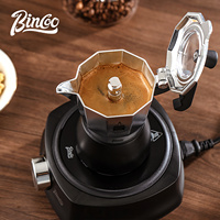 BINCOO Dual Valve Moka Pot Extraction Espresso Maker Hand Brewed Coffee Mocha Pot Italian Home Outdoor Barista Accessories