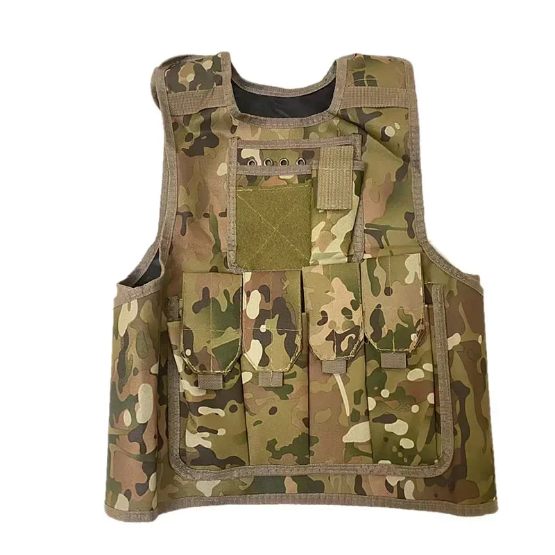 Children\'s Combat Camouflage Vest, Kids Airsoft Vests, Outdoor Paintball, Tactical Waistcoat Boys, Girl, Sniper Uniform