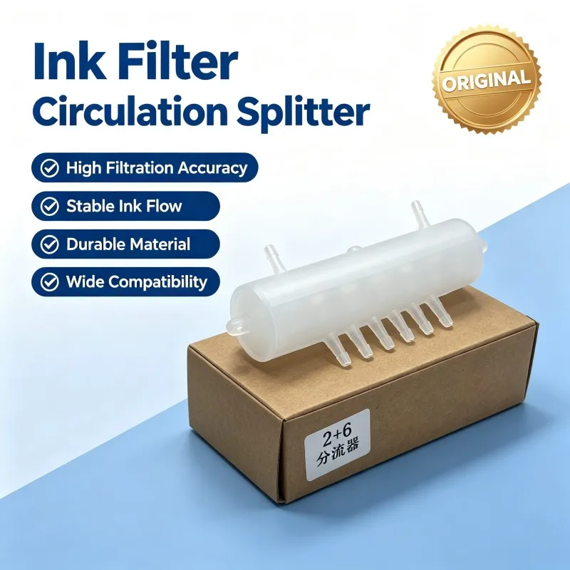 Ink Circulation Splitter Diverter Filter Buffer Bottle for XP600 TX800 DX5 I3200 Printhead Eco Solvent DTF UV Printer