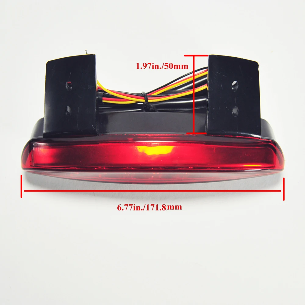 Free Shipping Motorcycle Motorbike Tail Light Rear Fender LED Break Stop Lamp case for Harley XL883L XL883N Iron XL1200n Chopped