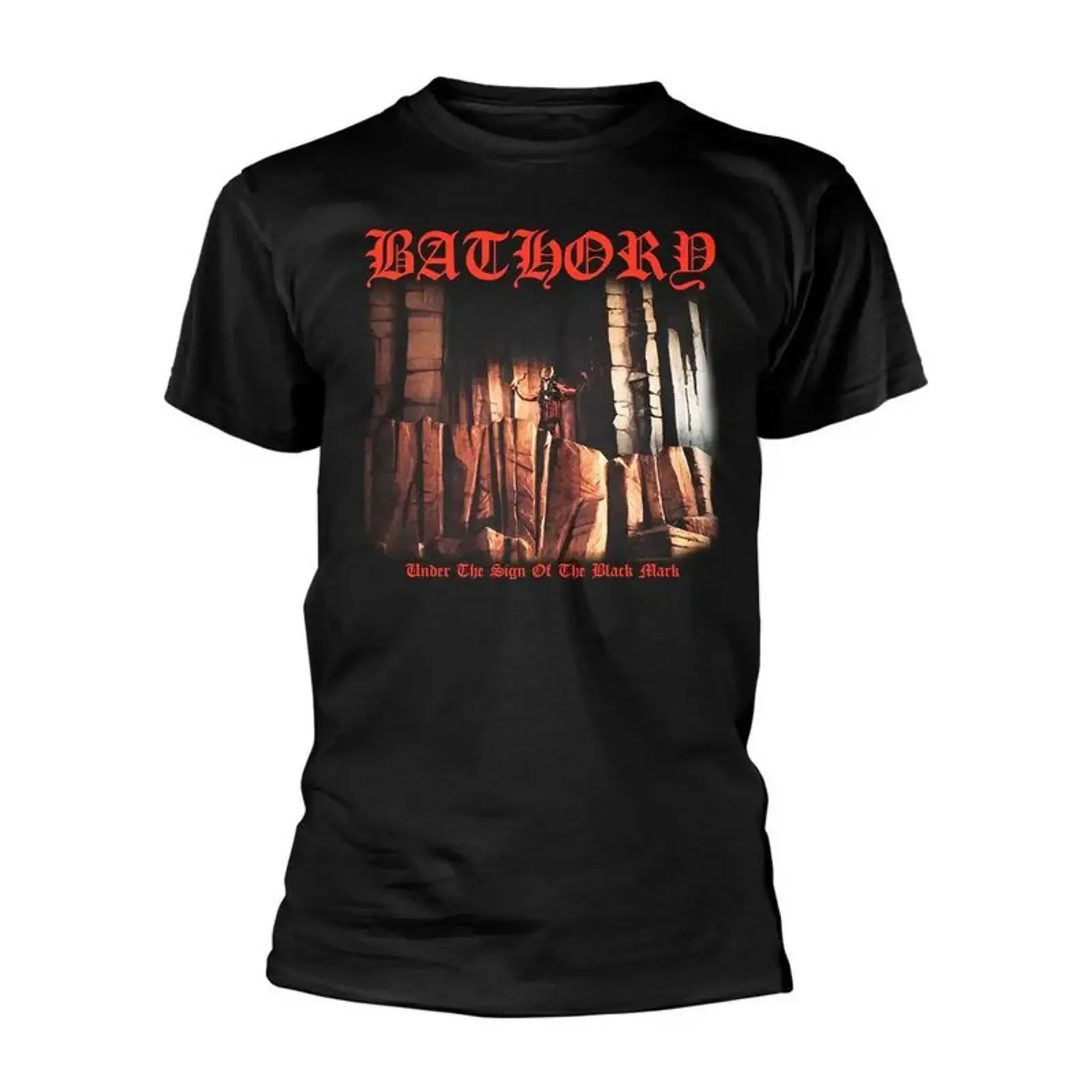 Bathory T Shirt Herren Under the sign of Black Mark schwarz vintage Washed designer clothes Slightly fashion Comfortable