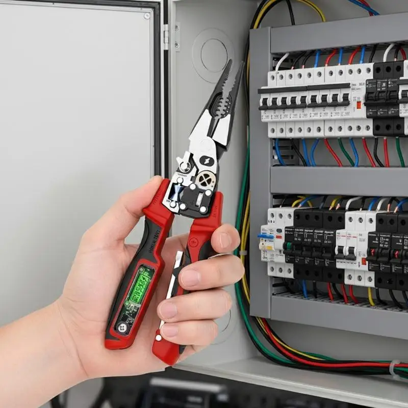Pointed Nose Wire Stripping Pliers Digital Display Large Screen for Fast and Accurate Electrician MeasurementsHot