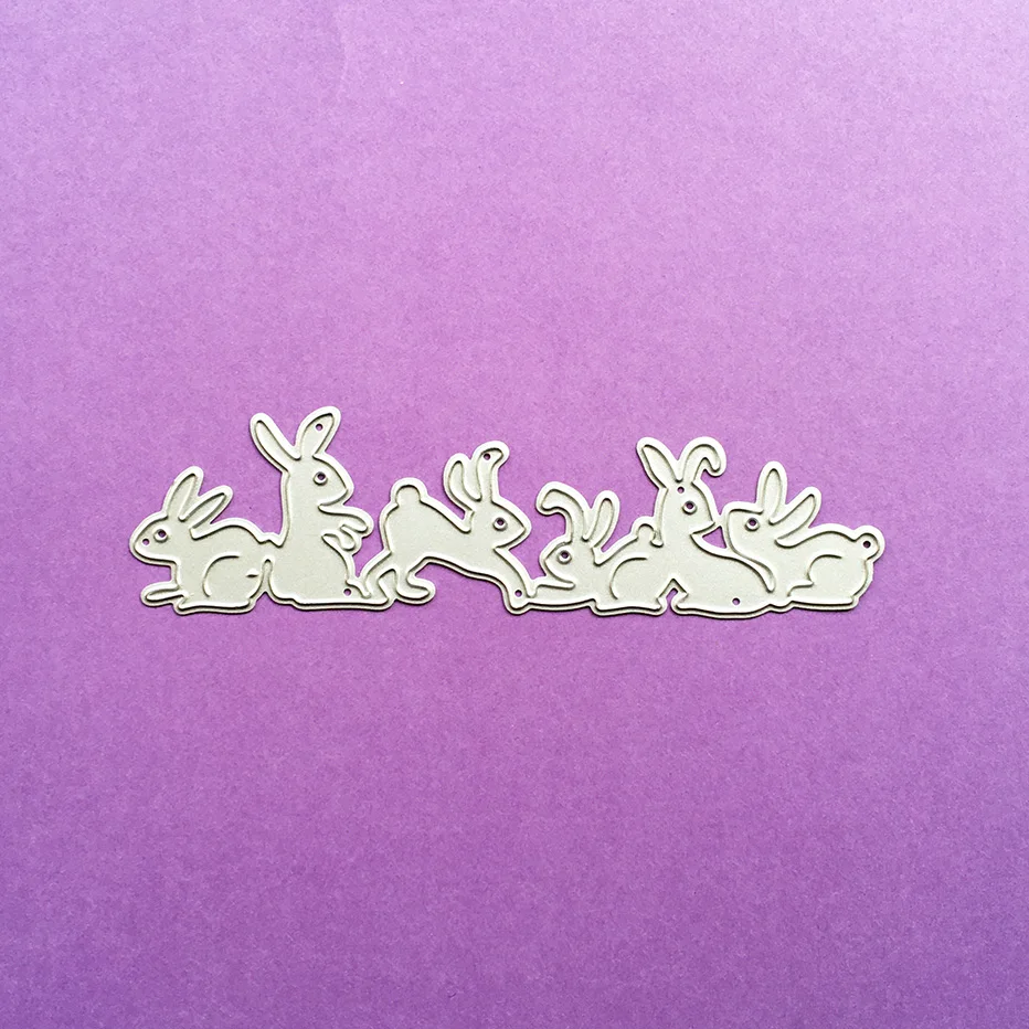 A couple of bunnies Scrapbooking Cutting Dies Yiwu stock clearance DIY Paper gift Card Making metal craft Album