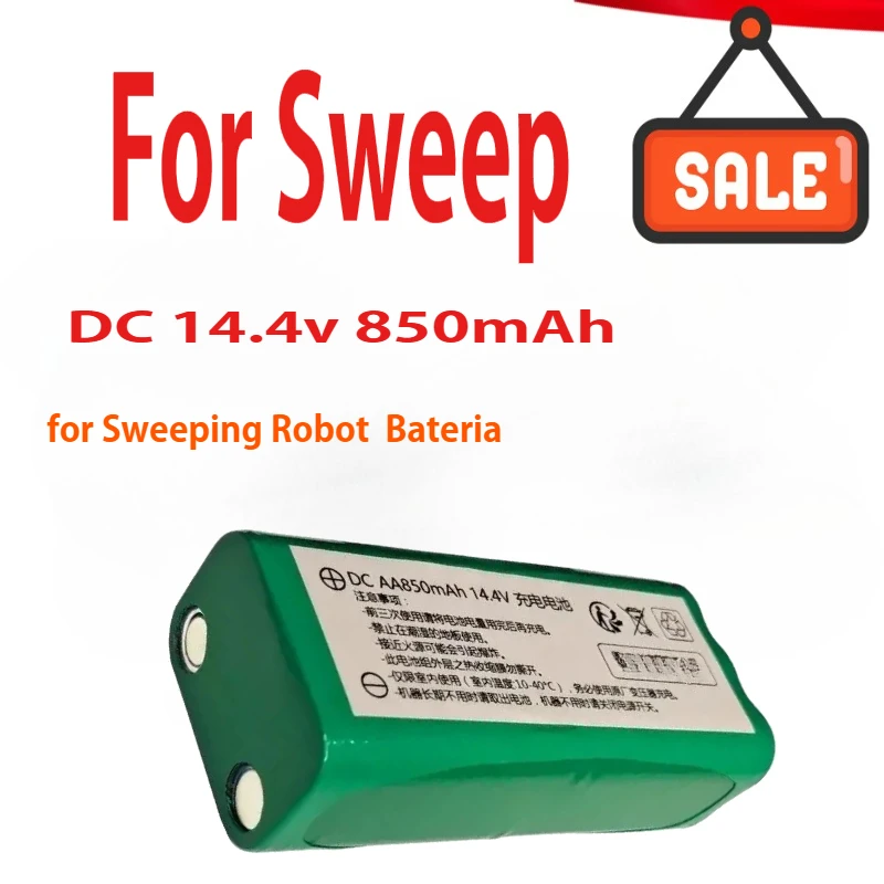 

DC AA850mAh 850mAh 14.4V Rechargeable Battery Pack for Sweeping Robot Bateria