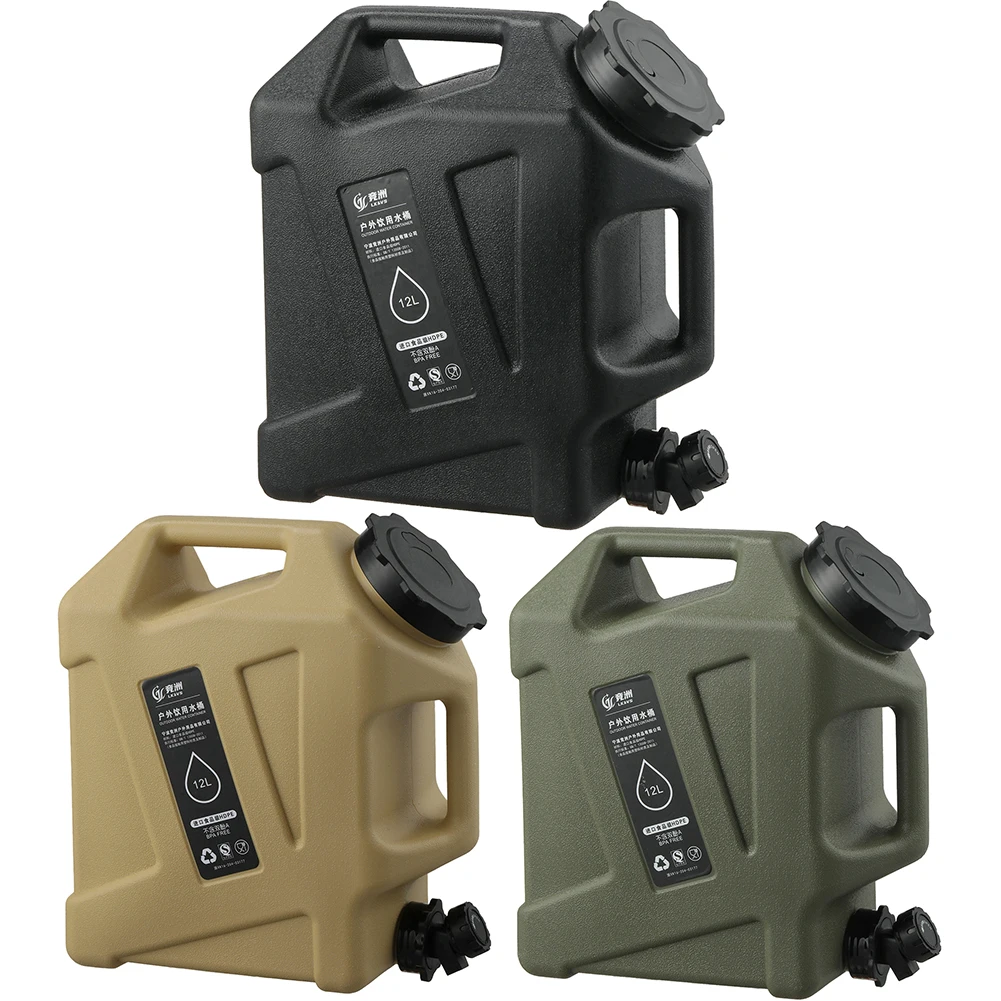 

10/12L Camping Water Container Food-Grade Water Storage Carrier Portable BPA Free Water Bucket Multifunction Emergency Storage