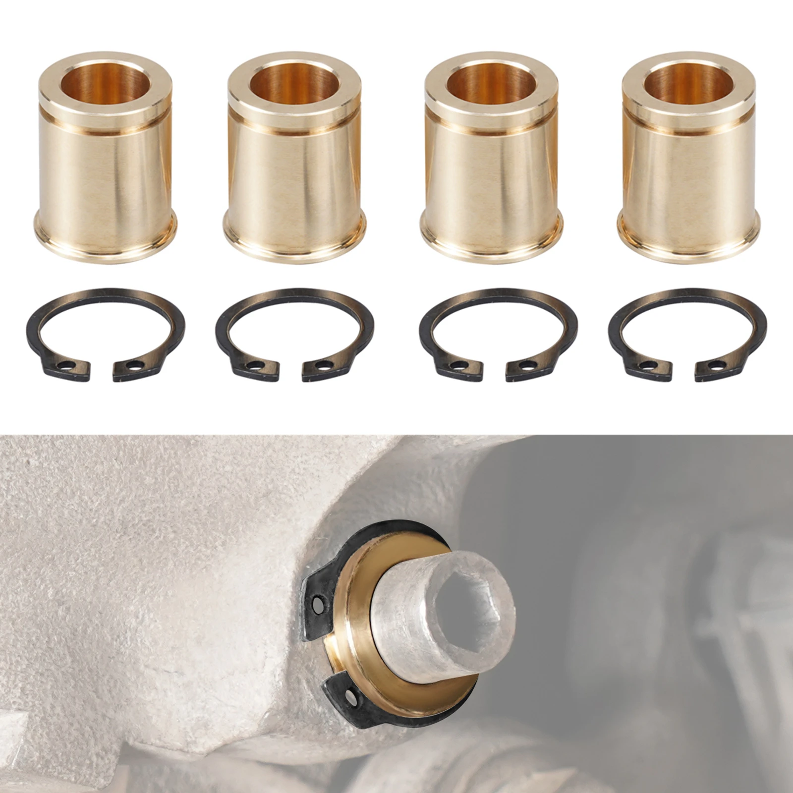 Brass Brake Caliper Guide Bushings for BMW E90 E39 E30 E92 E46 E36 E91 E93 Z3 Z4 E85 E86 E89,Replace for 34216869617,34111157038