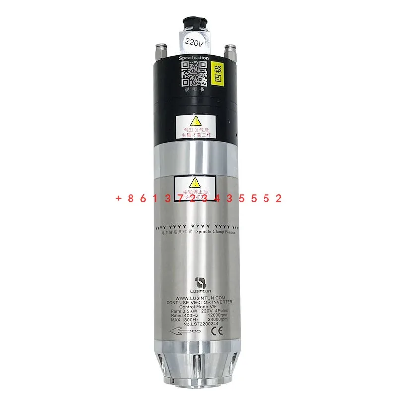 CNC Atc Motor For Cnc Router BT30 3KW Automatic Tool Change Electric Spindle water Cooling