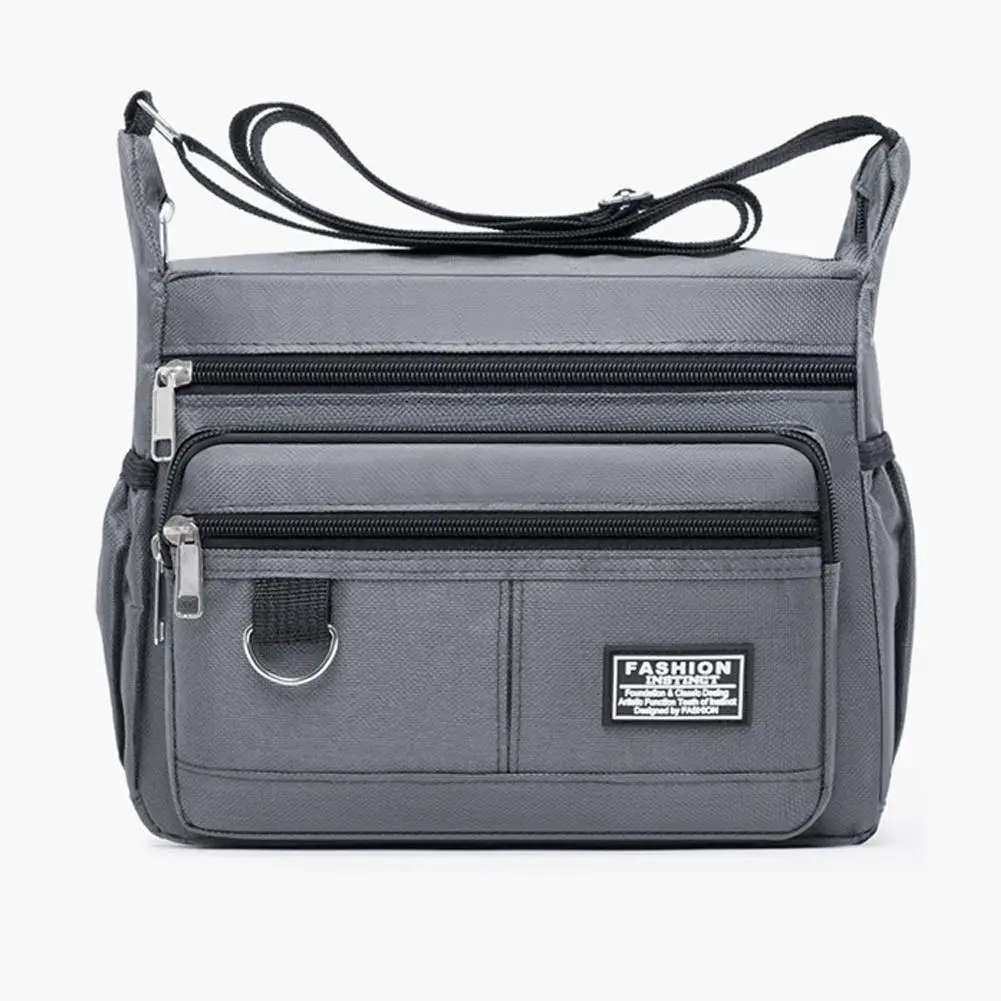 Mens Crossbody Bag Single Shoulder Bags Big Capacity Multi-Pockets Storage Bag Fashion Handbag Business Crossbody Bags