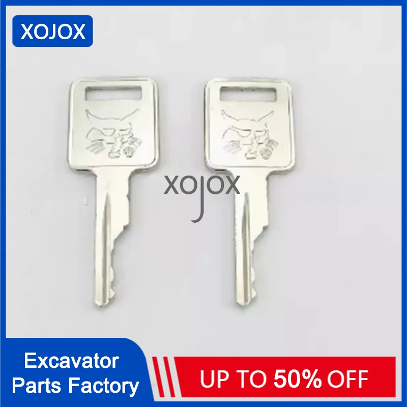 XOJOX 50pcs For D250 Ignition Key For S550 S185 S331 S160 For Bobcat Skid Steer Loaders