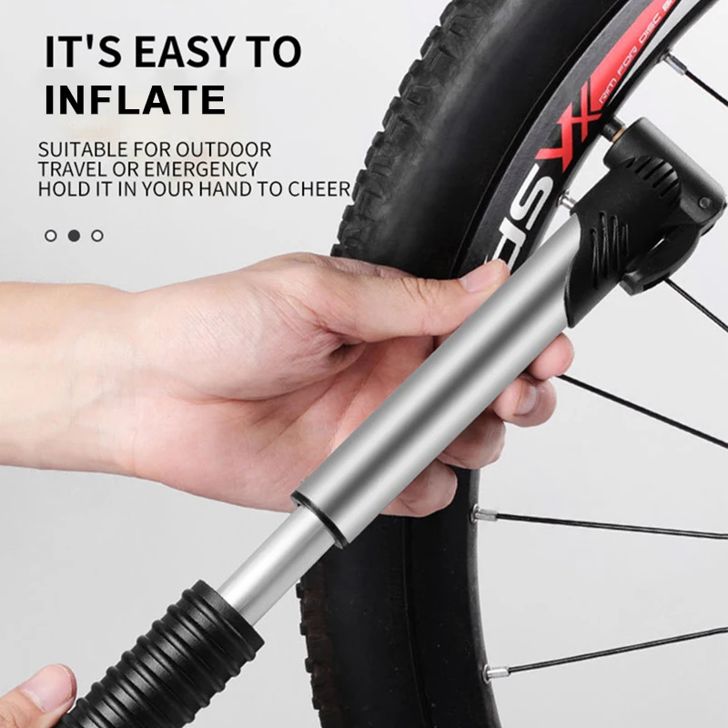 Mini Bicycle Pump Portable Mountain Road  Bike Hand Air Pump Tire Inflator Schrader Presta Valve  Football Inflatable Equipment