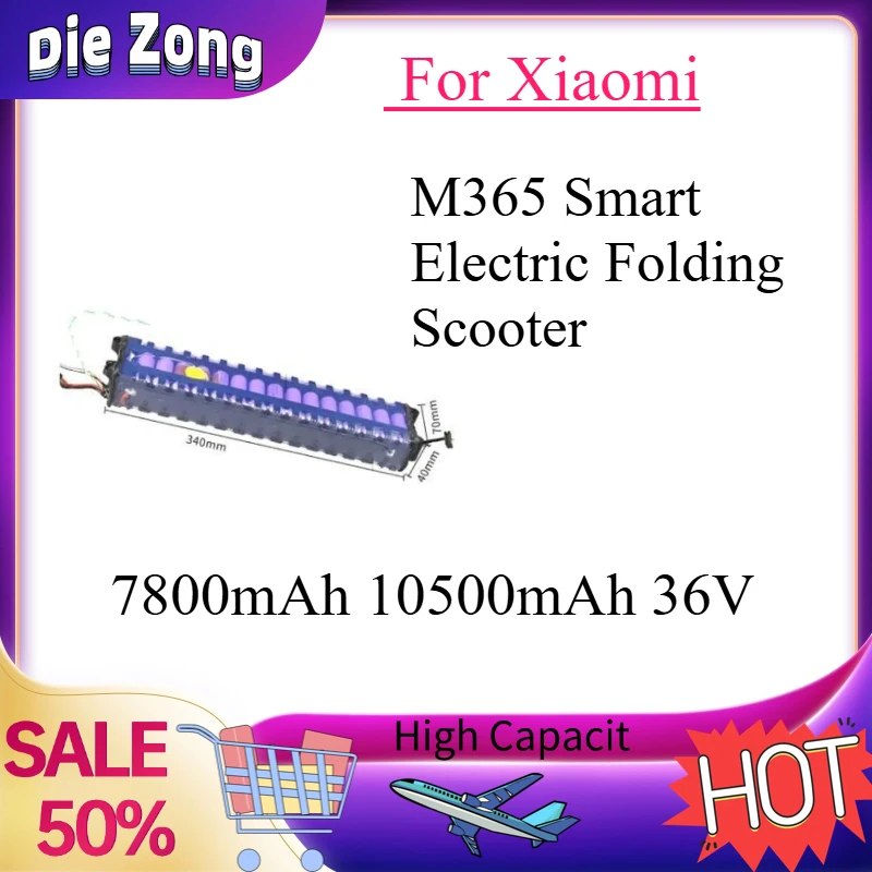 High-quality 7800mAh 10500mAh 36V Li-ion Battery for Xiaomi M365 Smart Electric Folding Scooter Rechargeable Batteries