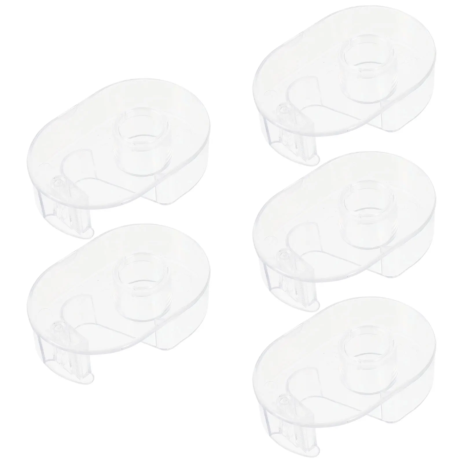

5 Pcs Tape Tape Cutters Plastic Smooth Edge Office School Family Scrapbooks Projects Storage